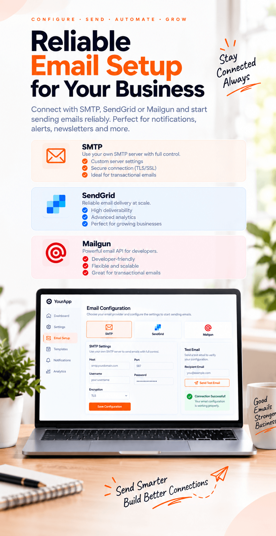 aiQRlink Email Setup